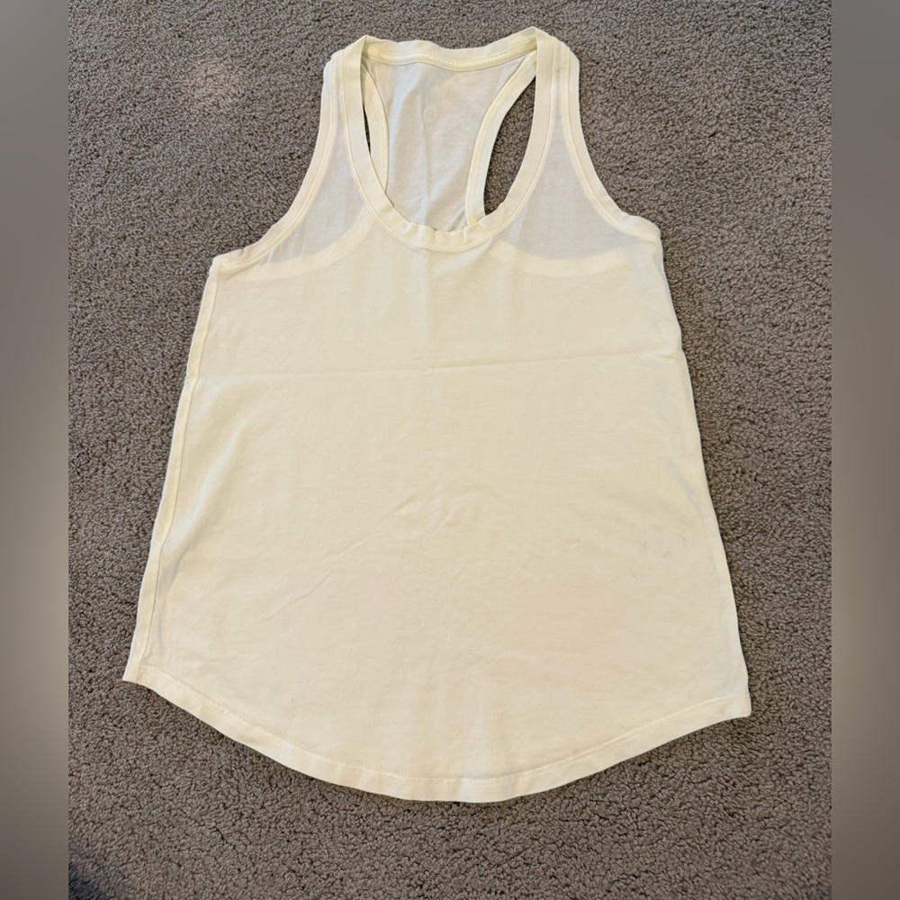 Lululemon Love Tank Top Sundance Light Yellow 2
